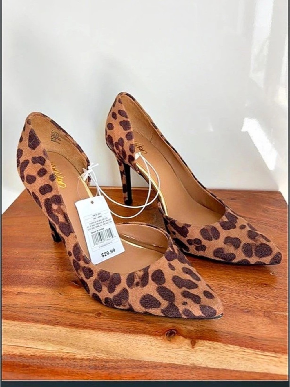 Mossimo Leopard Print Pointed Toe Heels US 7 NWT